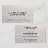 Sneeuwverwijderingsbedrijf fotografie visitekaartje (Voorkant / Achterkant)