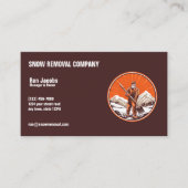 Sneeuwverwijderingsbedrijf Visitekaartje (Voorkant)