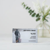 Sneeuwverwijderingsbedrijf Visitekaartje (Staand voorkant)