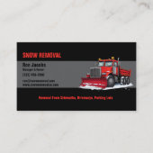 Sneeuwverwijderingsbedrijf Visitekaartje (Voorkant)