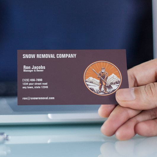 Sneeuwverwijderingsbedrijf Visitekaartje