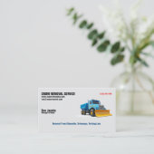 Sneeuwverwijderingsbedrijf Visitekaartje (Staand voorkant)