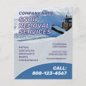 Sneeuwverwijderingsdienst Flyer (Voorkant)
