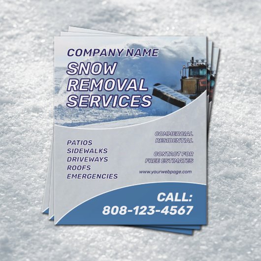 Sneeuwverwijderingsdienst Flyer