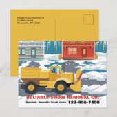 Sneeuwverwijderingsdienst Postkaarten (Voorkant / Achterkant)
