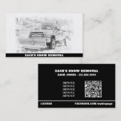 *~* Sneeuwverwijderingsvrachtwagen AP74 Blizzard Visitekaartje (Voorkant / Achterkant)