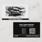 *~* Sneeuwverwijderingsvrachtwagen AP74 Grunge Visitekaartje (Voorkant / Achterkant)