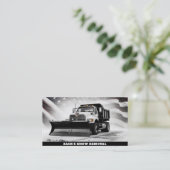 *~* Sneeuwverwijderingsvrachtwagen AP74 US Vlag Zw Visitekaartje (Staand voorkant)