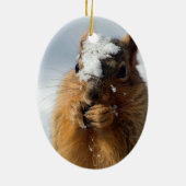 Sneeuwviaal Keramisch Ornament (Achterkant)