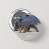 Sneeuwvierkant Ronde Button 5,7 Cm (Voorkant /achterkant)