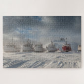 sneeuwvissersschepen legpuzzel (Horizontaal)