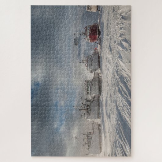 sneeuwvissersschepen legpuzzel (Verticaal)