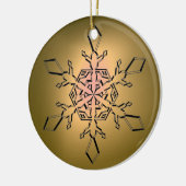 SNEEUWVLAKE GEM KERAMISCH ORNAMENT (Links)