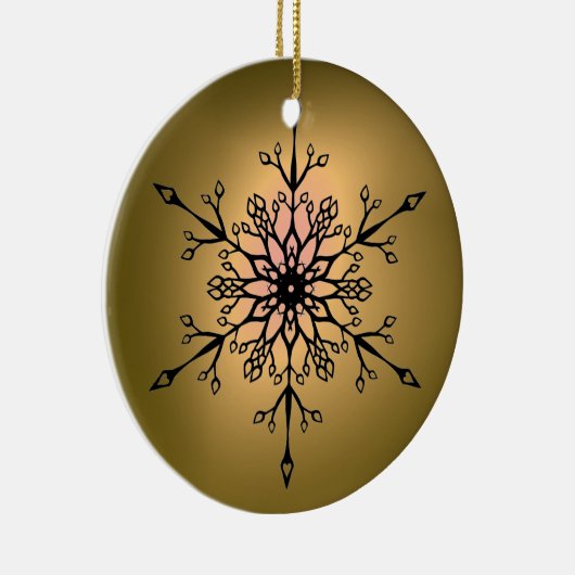 SNEEUWVLAKE GEM KERAMISCH ORNAMENT (Rechts)