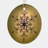 SNEEUWVLAKE GEM KERAMISCH ORNAMENT (Links)