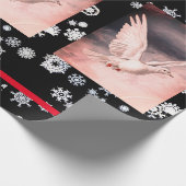 SNEEUWVLAKKEN EN VREDE DOVES CHRISTMAS GIFT Paper Cadeaupapier (Hoek)