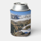 Sneeuwvlek op de Rocky Mountains Blikjeskoeler (Blikje Achterkant)