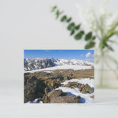 Sneeuwvlek op de Rocky Mountains Briefkaart (Staand voorkant)