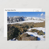 Sneeuwvlek op de Rocky Mountains Briefkaart (Voorkant / Achterkant)