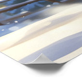 *~* Sneeuwvliegend Kat 5:4 Kitten Cat AP68 Poster (Hoek)