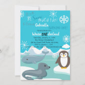 Sneeuwvlinder die één dag uitnodigt kaart (Voorkant)