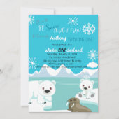 Sneeuwvlinder die één dag uitnodigt kaart (Voorkant)