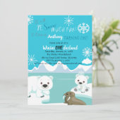 Sneeuwvlinder die één dag uitnodigt kaart (Staand voorkant)