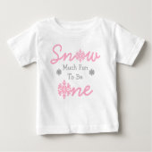 Sneeuwvlinder om één Baby T-shirt te zijn (Voorkant)