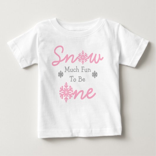 Sneeuwvlinder om één Baby T-shirt te zijn (Voorkant)