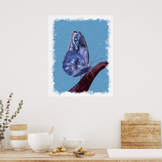 Sneeuwvlinder Poster (Keuken)