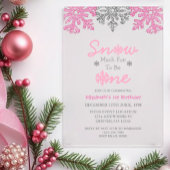 Sneeuwvlinder voor een winter van 1 januari acryl uitnodigingen