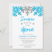 Sneeuwvlinder voor een winter van 1 januari kaart (Voorkant)