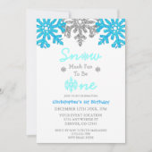 Sneeuwvlinder voor een winter van 1 januari kaart (Voorkant)