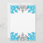 Sneeuwvlinder voor een winter van 1 januari kaart (Achterkant)