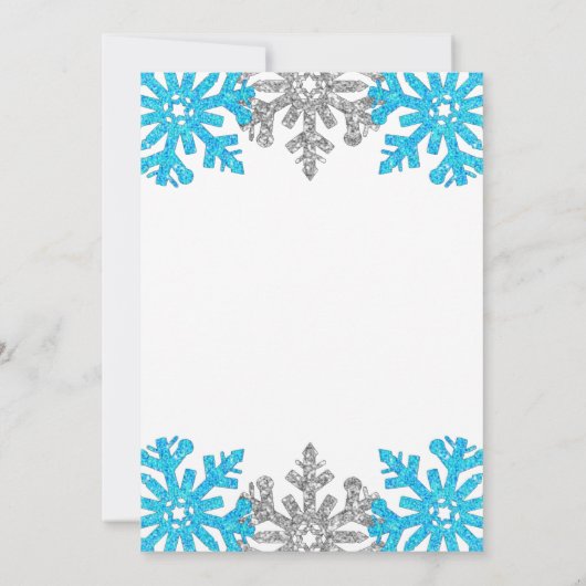 Sneeuwvlinder voor een winter van 1 januari kaart (Achterkant)