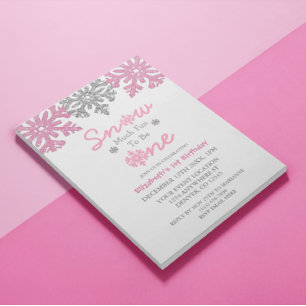 Sneeuwvlinder voor een winter van 1 januari kaart