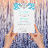 Sneeuwvlinder voor een winter van 1 januari kaart