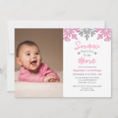 Sneeuwvlinder voor een winter van 1 januari kaart (Voorkant)