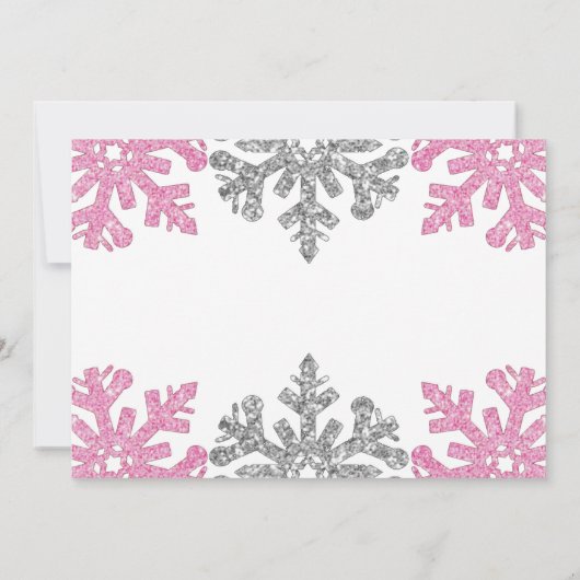 Sneeuwvlinder voor een winter van 1 januari kaart (Achterkant)