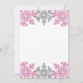 Sneeuwvlinder voor een winter van 1 januari kaart (Achterkant)