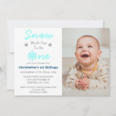 Sneeuwvlinder voor een winter van 1 januari kaart (Voorkant)