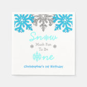 Sneeuwvlinder voor een winter van 1 januari servet (Voorkant)