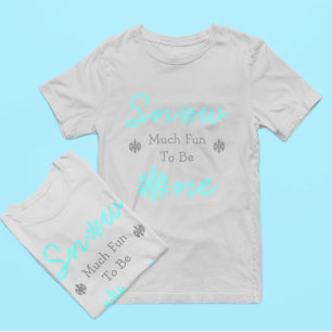 Sneeuwvlinder voor een winter van 1 januari t-shirt
