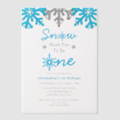 Sneeuwvlinder voor een winter van 1 januari vellum uitnodigingen (Voorkant)