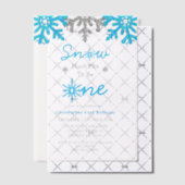 Sneeuwvlinder voor een winter van 1 januari vellum uitnodigingen (Offset (Uitnodiging))