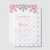 Sneeuwvlinder voor een winter van 1 januari vellum uitnodigingen (Offset (Uitnodiging))