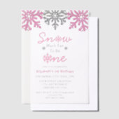 Sneeuwvlinder voor een winter van 1 januari vellum uitnodigingen (Offset)