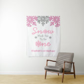 Sneeuwvlinder voor een winter van 1 januari wandkleed (In situ)