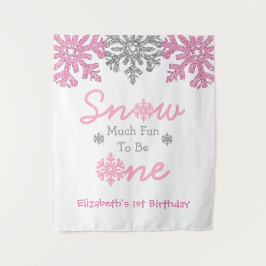 Sneeuwvlinder voor een winter van 1 januari wandkleed (Voorkant)