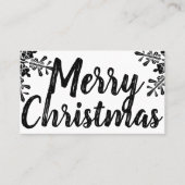 sneeuwvloeken maken leuk visitekaartje voor vrolij (Voorkant)